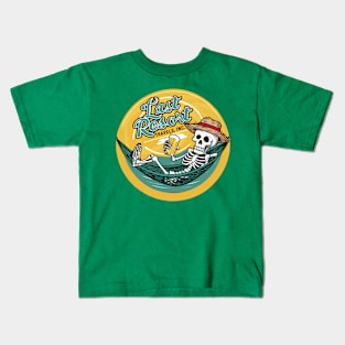 Chill to the Bone with Last Resort Travels Kids T-Shirt
